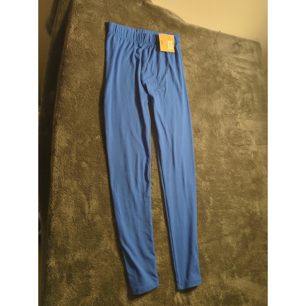 Just Cozy Women's Blue Ankle Leggings XS/ S Fleece Lined Stretch Winter